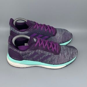 Adidas Solarboost 19 Purple Turquoise Running Shoes BC0342 Women’s Sz 8‎